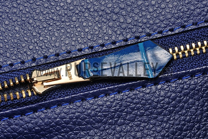 Hermes Birkin 35 Crocodile Leather Blue Brighton 608051