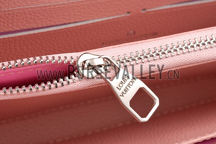 Louis Vuitton Empreinte Zippy Wallet With Studs Light Pink