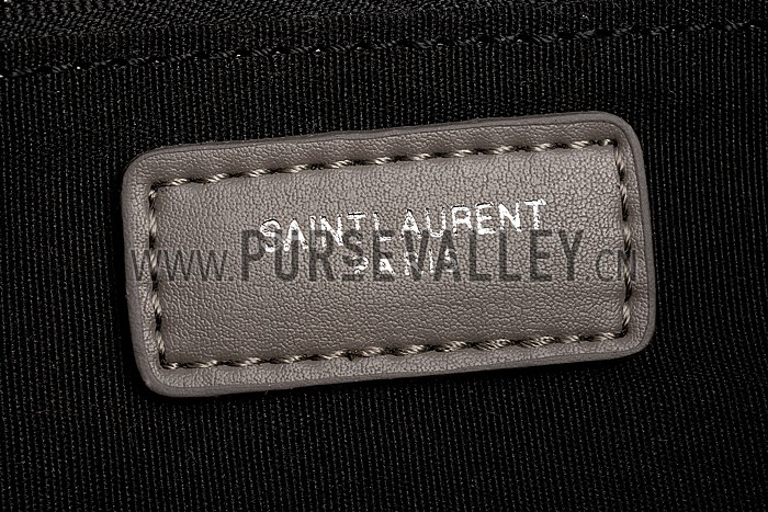 Saint Laurent College Matelasse Large Bag Grey
