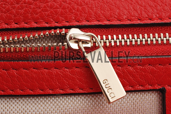 Gucci Soho Leather Shoulder Bag Red