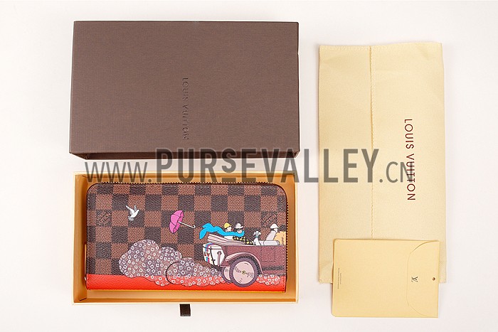 Louis Vuitton Damier Ebene Evasion Zippy Wallet