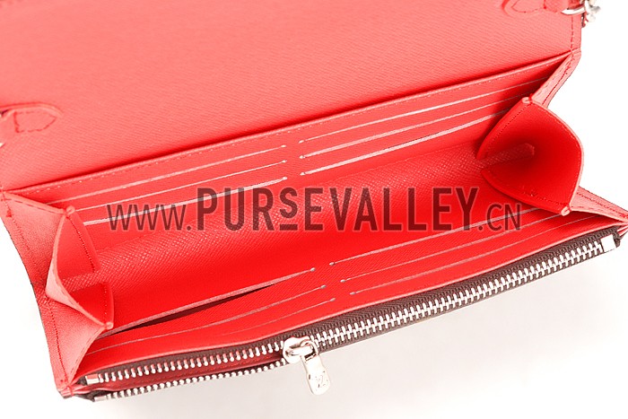 Louis Vuitton Monogram Totem Chain Wallet Flamingo