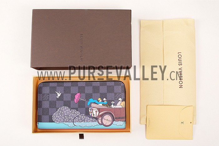 Louis Vuitton Damier Graphite Evasion Zippy Wallet