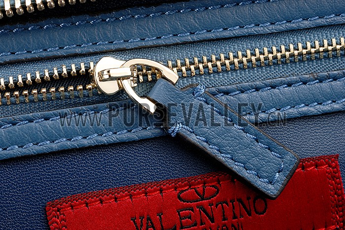 Valentino Viva Valentino Fabric Top Handle Bag Blue