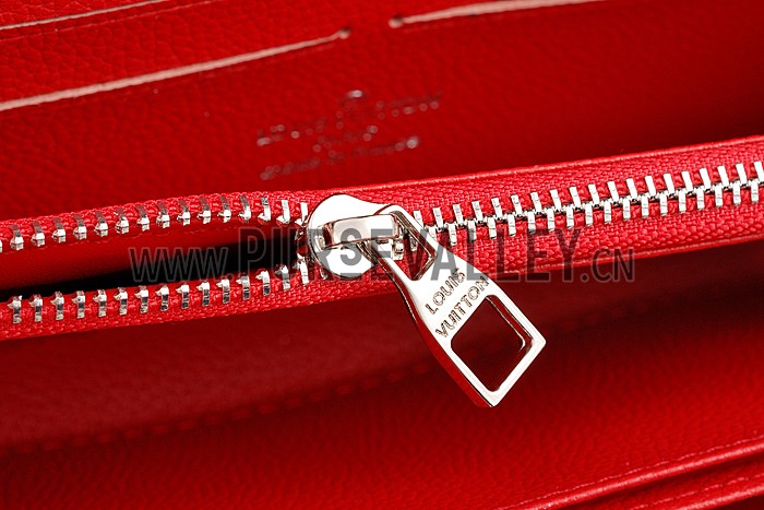 Louis Vuitton Empreinte Zippy Wallet With Studs Red