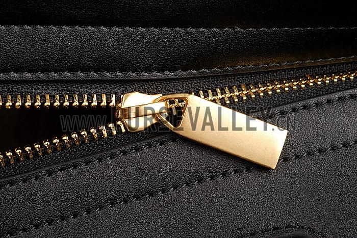 Saint Laurent Monogram Cabas Small Leather Bag Black