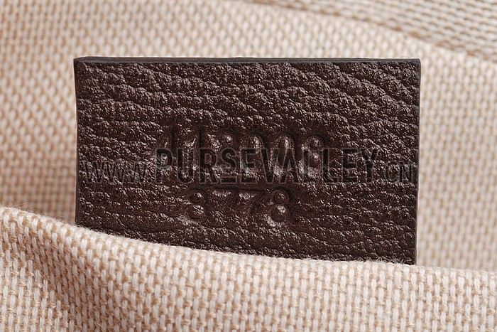 Gucci Bee Detail Brown Leather Bag