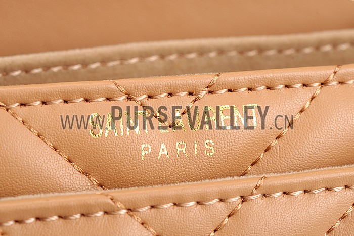 Saint Laurent High School Matelasse Medium Bag Beige