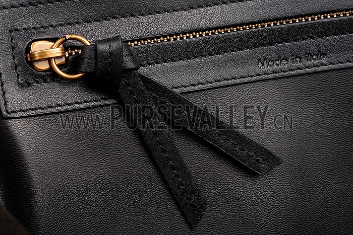 Celine Phantom Luggage Suede Leather Black