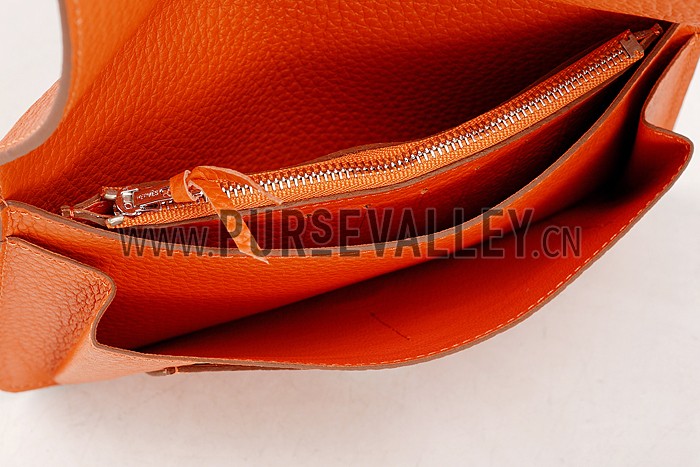 Hermes Dogon Wallet Orange 18926638