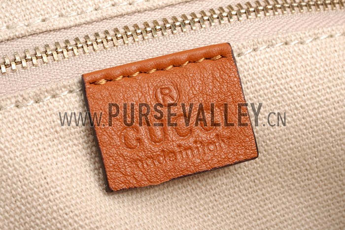 Gucci Swing Tan Leather Tote Small