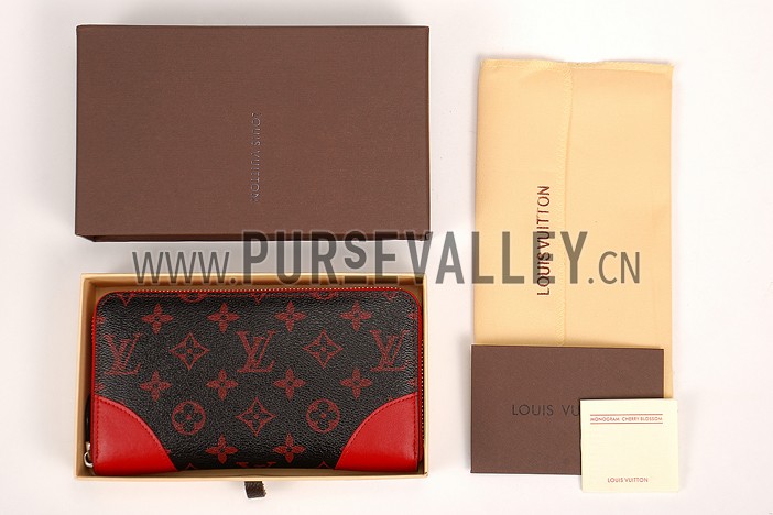 Louis Vuitton Monogram Infrarouge Zippy Wallet Red