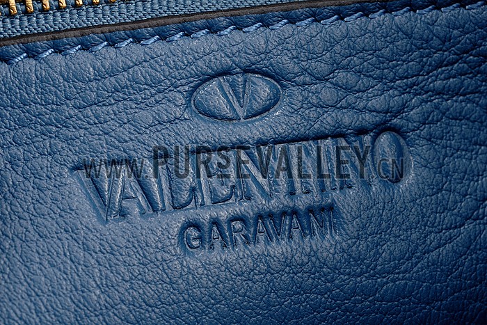 Valentino Viva Valentino Fabric Bucket Bag Blue