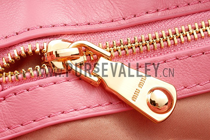 Miu Miu Matelasse Tote Pink