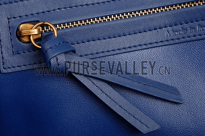 Celine Phantom Luggage Suede Leather Blue