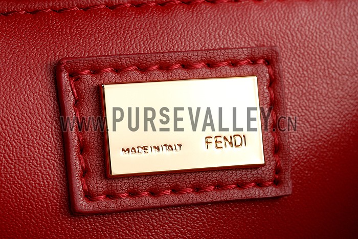 Fendi Peekaboo Karlito Capsule Detail Red Bag