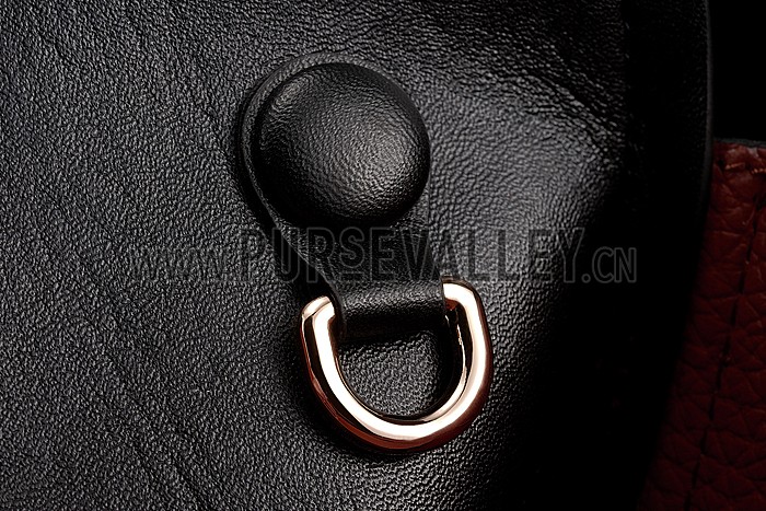 Prada Double Tote Dark Red