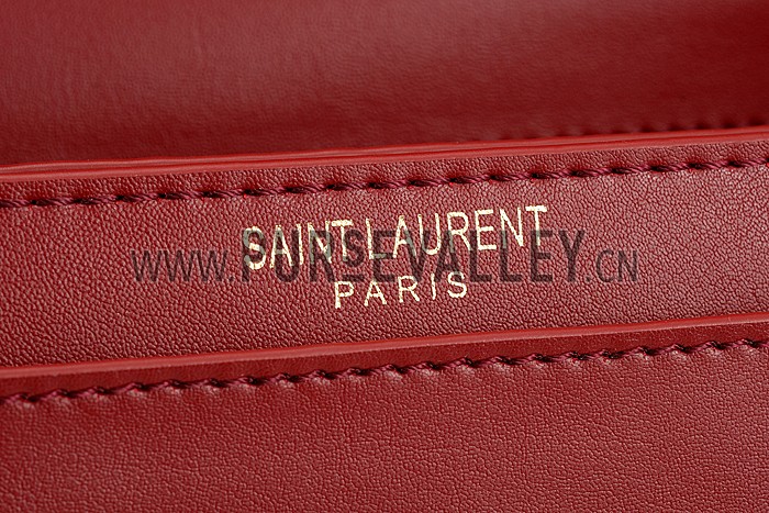 Saint Laurent High School Medium Bag Dark Red