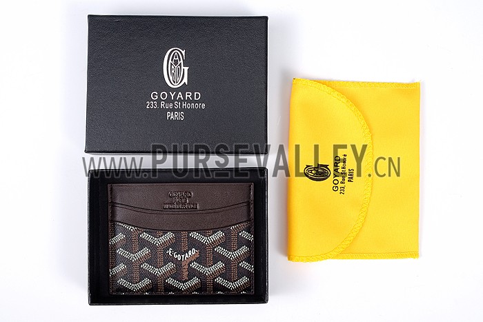 Goyard Brown Card Holder 18926597