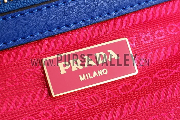 Prada Shoulder Handbag Fuchsia and Blue