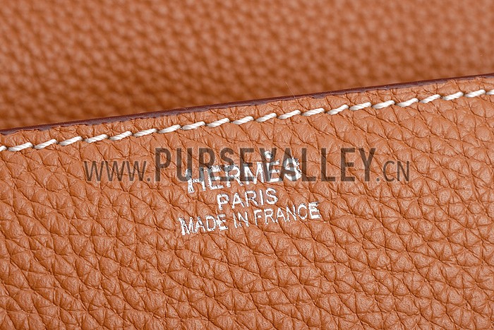 Hermes Man Messenger Large Tan Bag