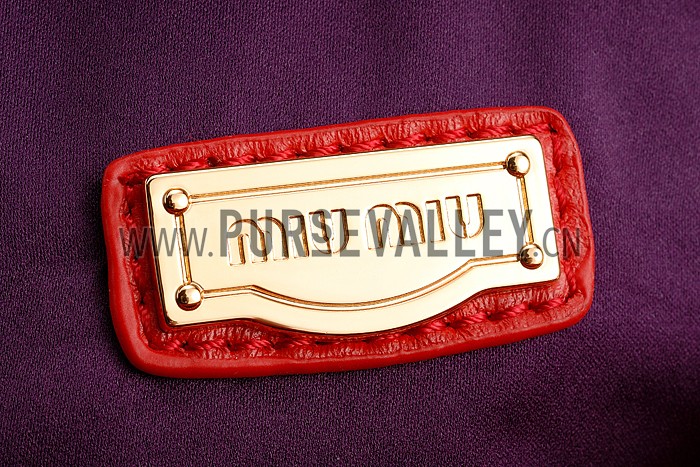 Miu Miu Matelasse Doctor Red Bag