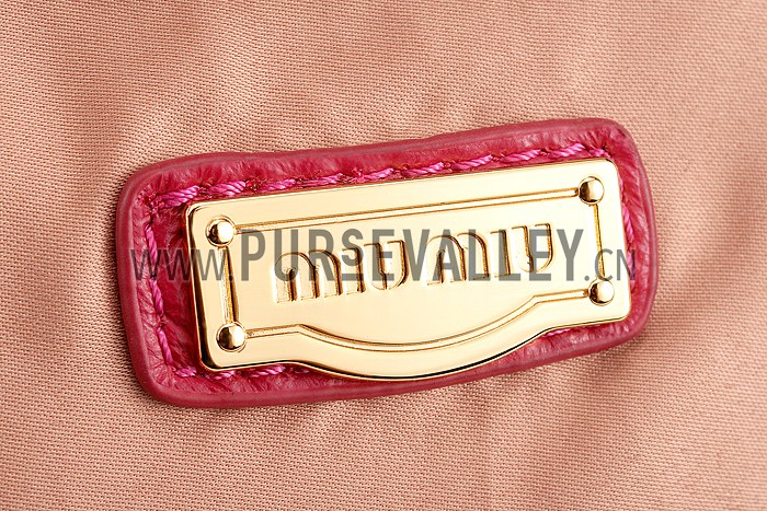 Miu Miu Matelasse Tote Rose Pink