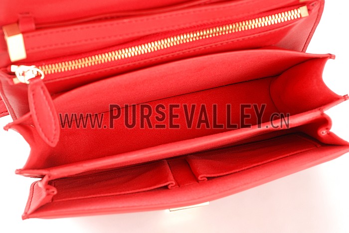 Celine Box Bag Red