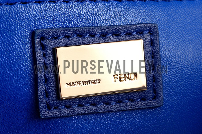Fendi Peekaboo Karlito Capsule Detail Blue Bag