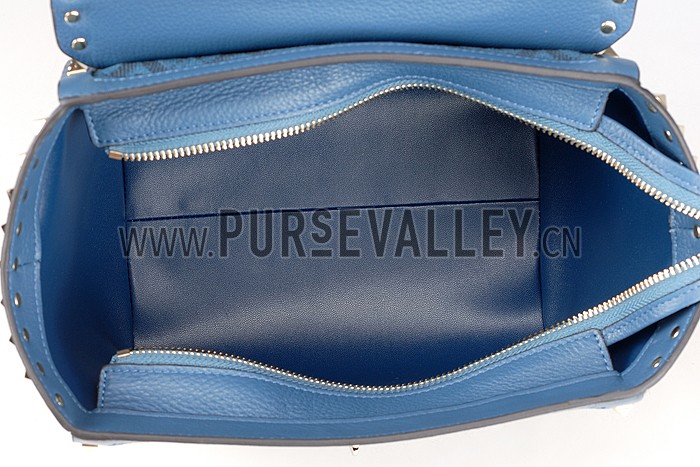 Valentino Viva Valentino Fabric Medium Tote Bag Blue