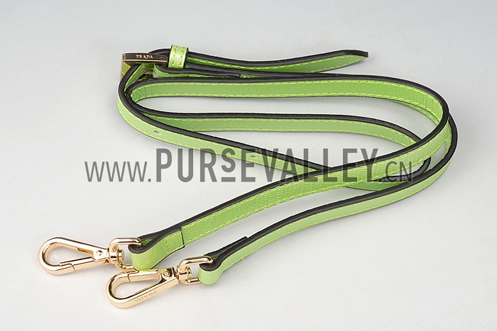 Prada Double Tote Crocodile Leather Bag Lime