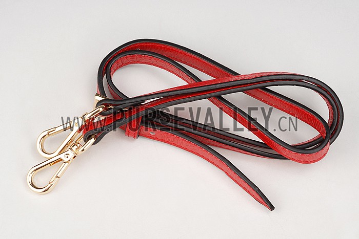 Prada Double Tote Crocodile Leather Bag Red