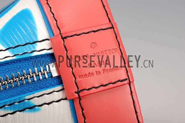 Louis Vuitton Alma Epi Leather Aqua Print BB Bag