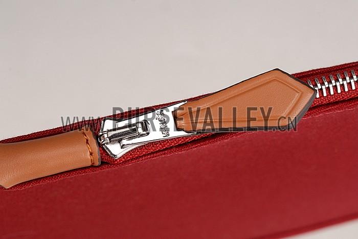 Hermes Herbag Dark Red