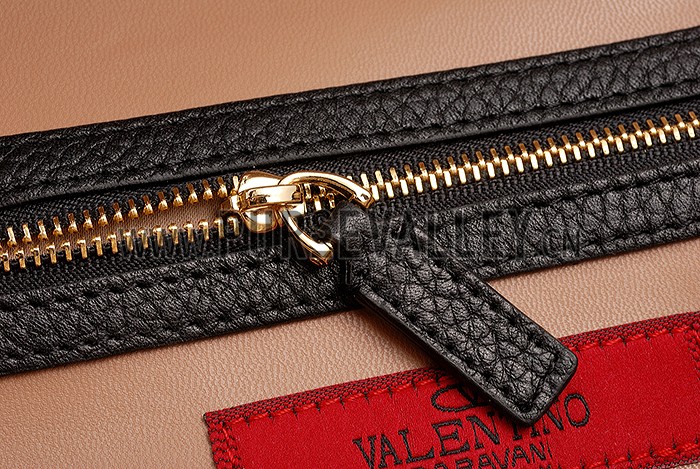 Valentino Viva Valentino Fabric Single Handle Bag Tan