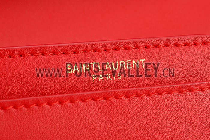 Saint Laurent High School Medium Bag Red