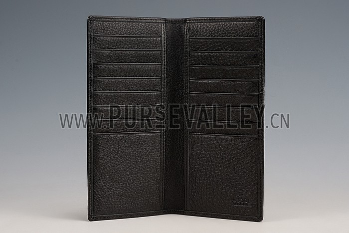 Gucci Long Wallet Black Leather