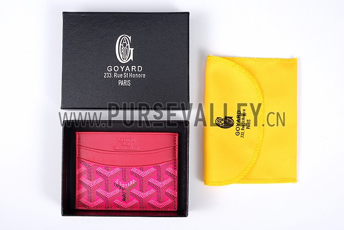 Goyard Fuchsia Card Holder 18926606