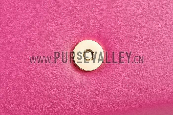 Saint Laurent Classic Monogram Clutch Fuchsia 608325