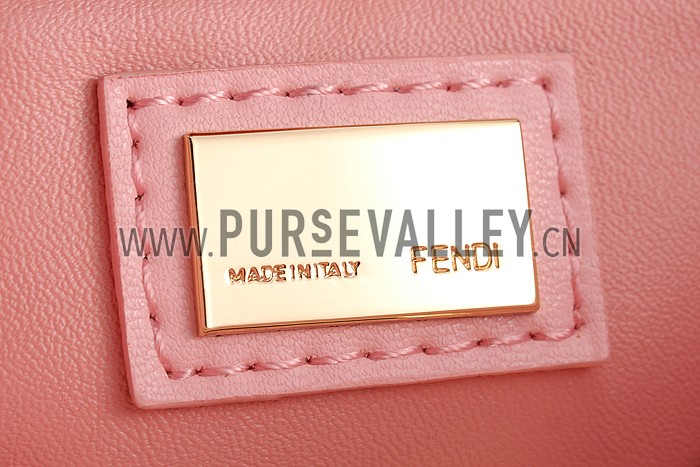 Fendi Peekaboo Karlito Capsule Detail Pink Bag