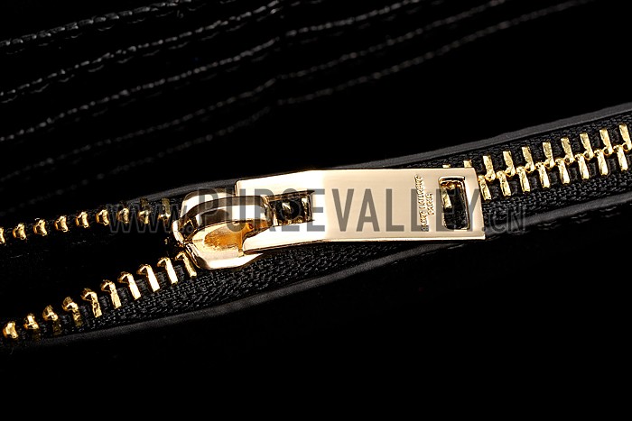 Saint Laurent Monogram Wallet On Chain Black