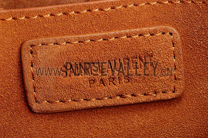 Saint Laurent Medium Fringed Suede Leather Satchel Tan