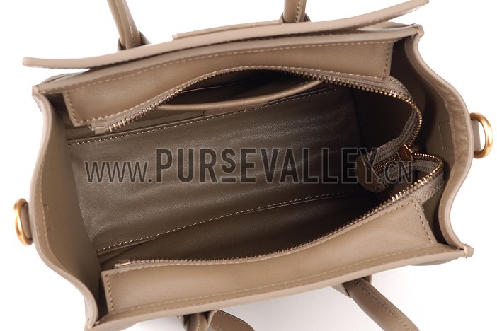 Celine Nano Luggage Khaki