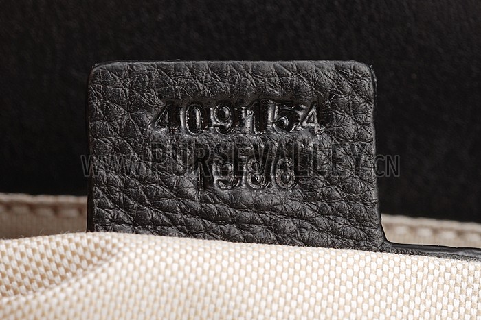 Gucci Marmont Leather Shoulder Bag Black