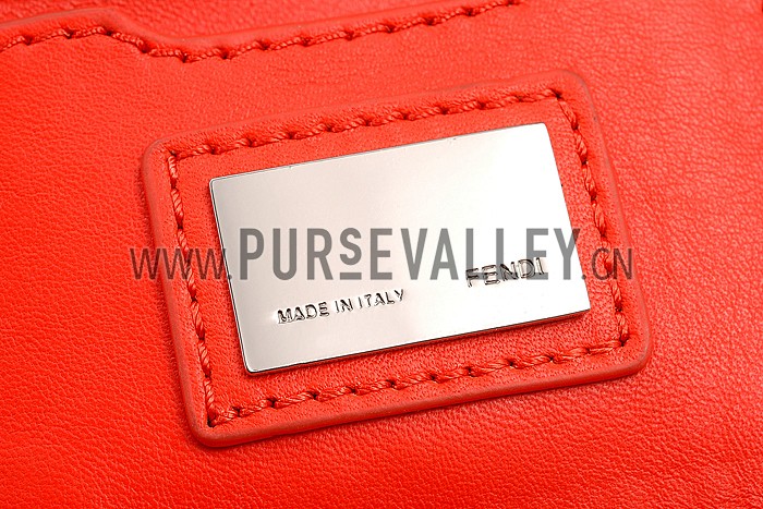 Fendi Be Baguette Bicolor Poppy Red and Bordeaux Bag