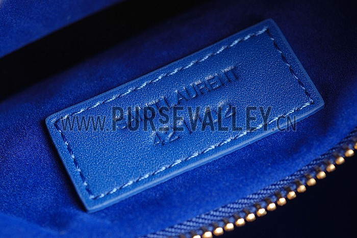 Saint Laurent Monogramme Cabas Small Royal Blue Bag