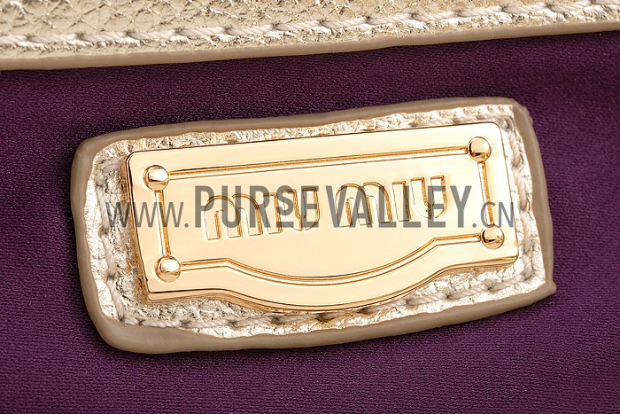 Miu Miu Satchel White and Gold