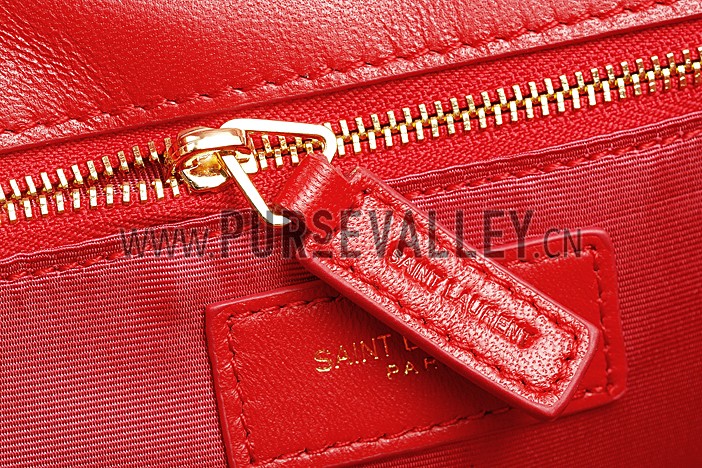 Saint Laurent Small Monogram Red Bag