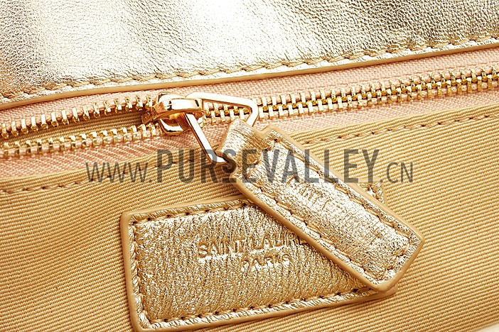 Saint Laurent Small Monogram Gold Bag