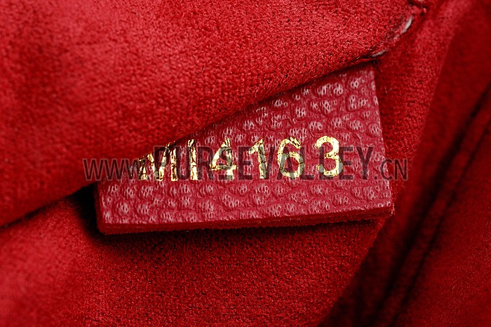 Louis Vuitton Monogram Kimono Shoulder Bag Dark Red